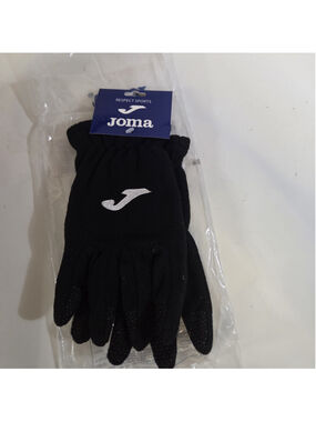Joma Winter Fleece Gloves - Black (Size 7] xmall